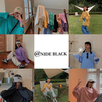 Spot BLACK homemade long sleeve T-shirt female 2021 new solid color wild round neck ins trend Korean thin coat