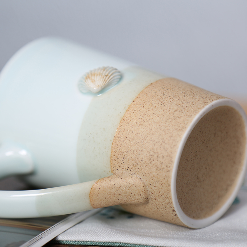 View the song View the song dynasty jingdezhen creative fashion household glass ceramic keller cup manually move with cover cups