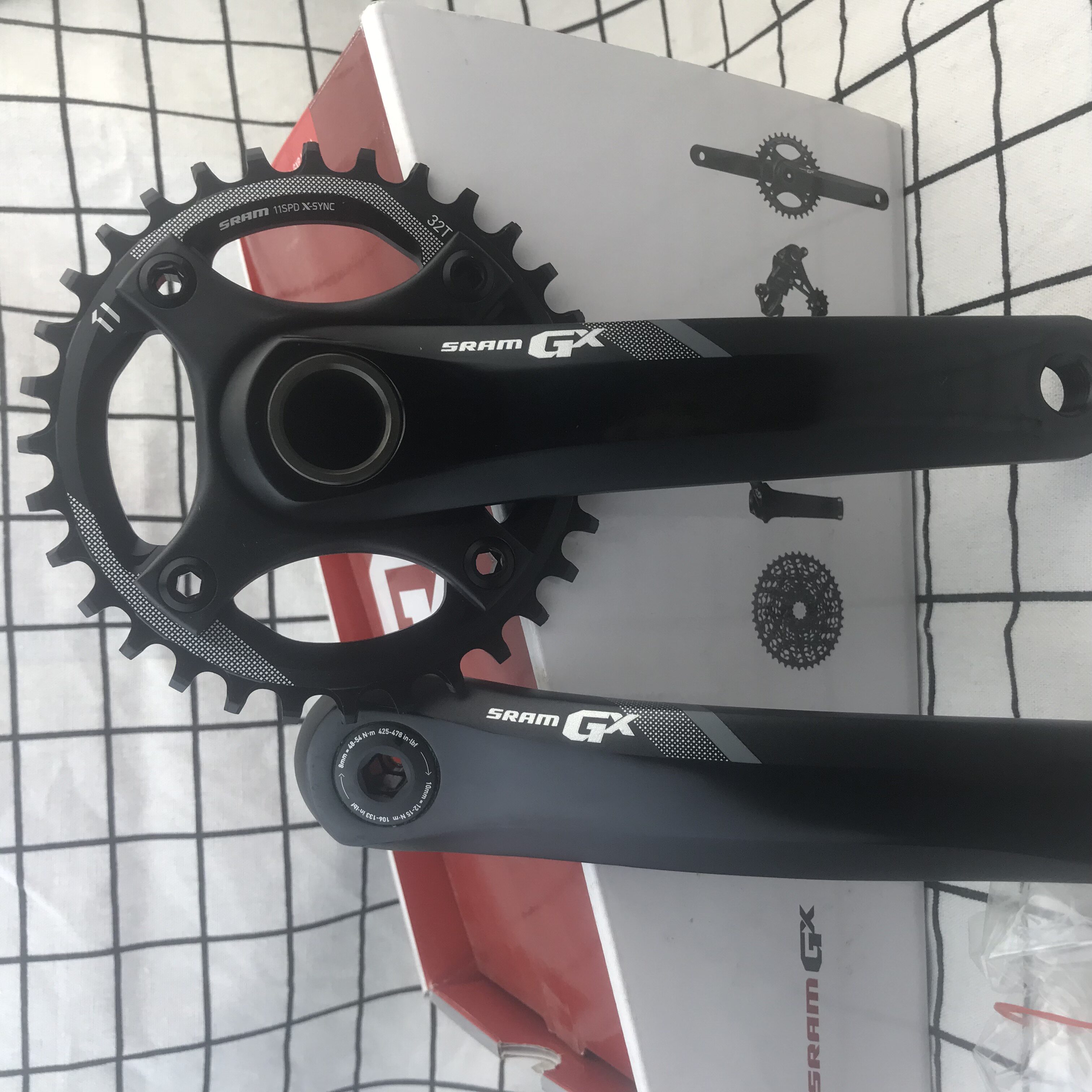 Licensed SRAM GX 11-speed GXP-1400 hollow aluminum version tooth plate B148 BOOST specification crank tooth plate