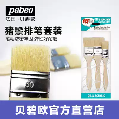 Bebeiou pig mane brush art painting brush brush set set hand-painted wall painting shading shading brush student painting tools art supplies