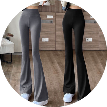 ກາງເກງ yoga flared ຂອງແມ່ຍິງແອວສູງ hip lifting pants ກິລາ