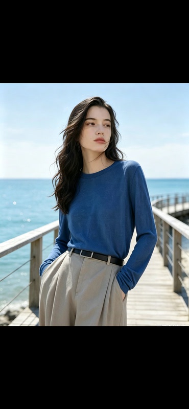 810J某C Italian Genuine L*P85 Real Silk/Wool 15% Cashmere High-End Version|Versatile Long Sleeves 810J某C Italian Genuine L*P85 Real Silk/Wool 15% Cashmere High-End Version|Versatile Long Sleeves
