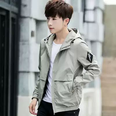 Men's coat 2019 Autumn New Korean trend wild spring and autumn students thin jacket handsome clothes men's spring
