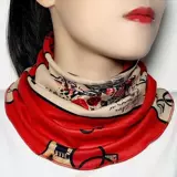 Демисезонный утепленный шарф, бархатный шарф-платок, универсальный модный фальшивый воротник, с защитой шеи