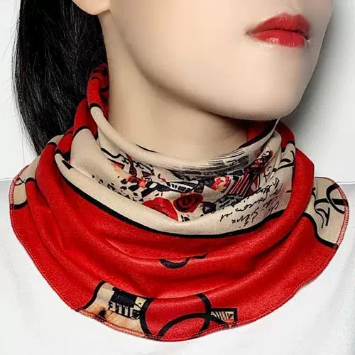 Демисезонный утепленный шарф, бархатный шарф-платок, универсальный модный фальшивый воротник, с защитой шеи