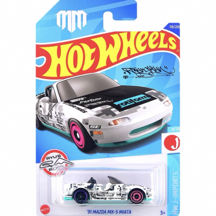 Hot Wheels Mazda Mx-5 91 Mazda Mx-5 Miata Alloy Car Model