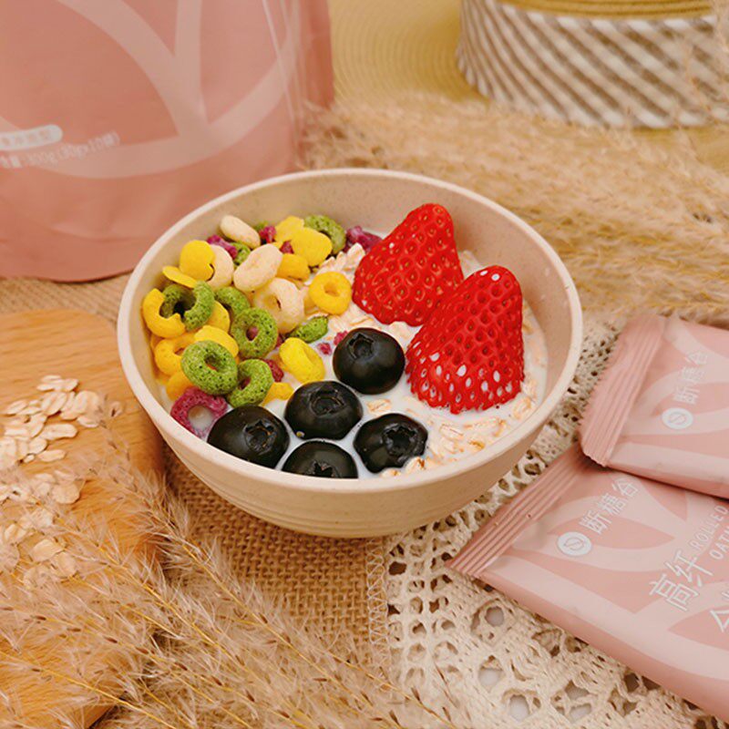 Broken Sugar Valley Overnight Chia Oatmeal Combination High Fiber Whole Grain Oatmeal Pure Oatmeal Chia Seeds