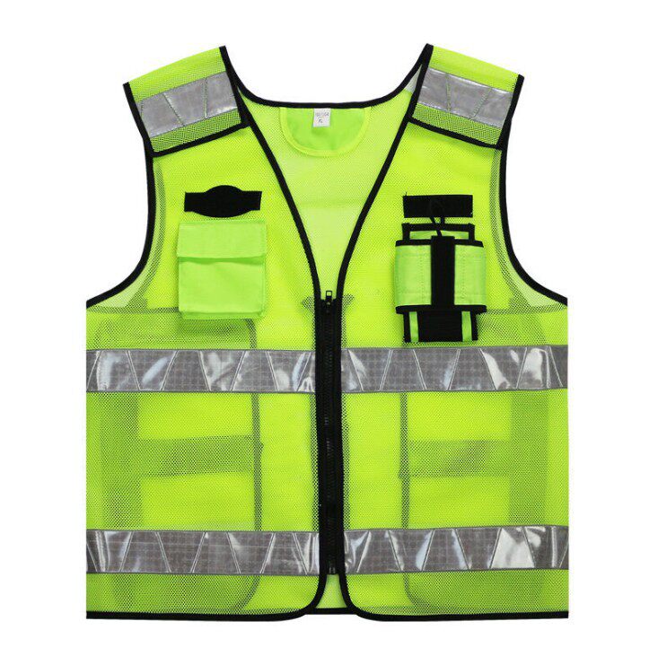 Traffic Expressway High-grade China Railway Construction Project Warning Mesh Reflective Vest Safety Clothes Customization