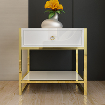 Light luxury bedside table Simple modern storage Mini space-saving Bedroom ins living room small cabinet Sofa side table