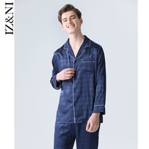 IIZZINI Original 2022 Sleepwear Mens spring and autumn long sleeves ice silk Jane Yoda trousers Loose Home Suit Suit