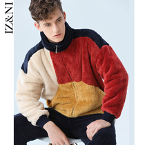 IIZZINI 2021 Sleepwear Male Winter Long Sleeve Coral Suede Thickened Flannel Warm Spell Home Suit Suit