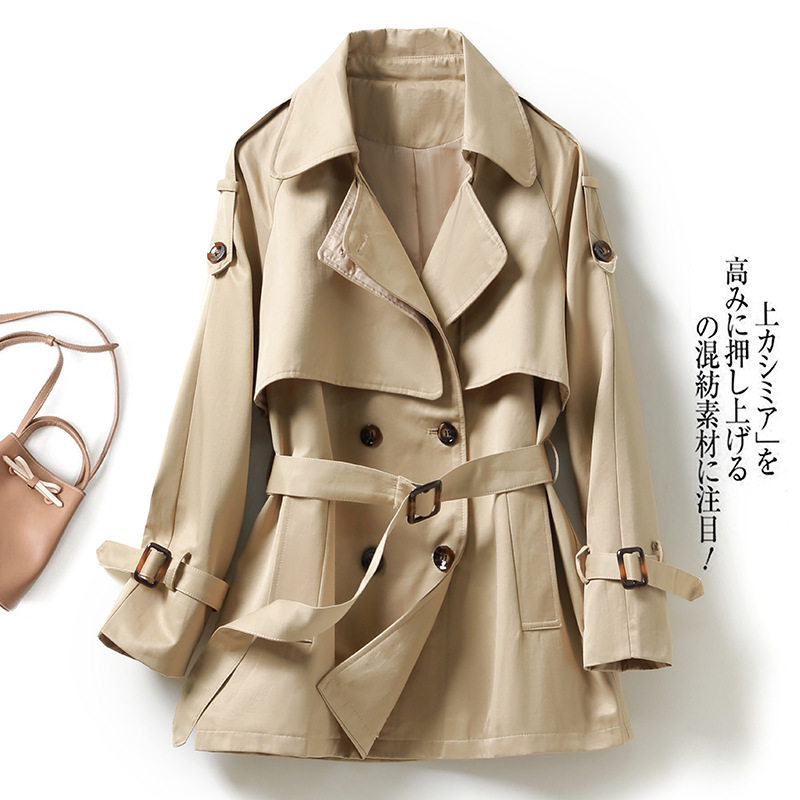 Cut Tenders Foreign Trade Big Brands Yu Singles and America Export special counters Original single-tailed goods Career commuter cashew short version Wind coat jacket