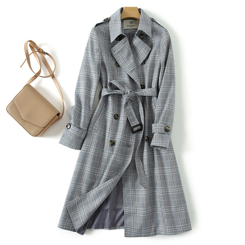 Mall Withdrawal Cupboard Tail single outlet Cut Mark Foreign Trade Original Single Method Big Size size with double-row buttoned with waist windcoat jacket