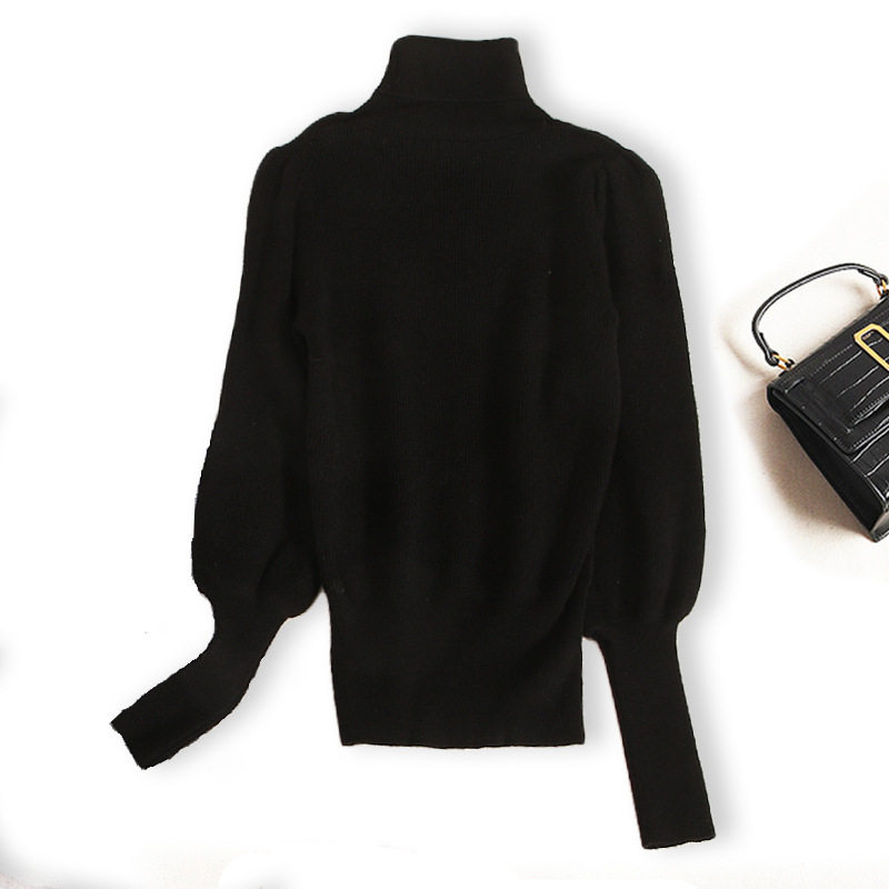 Shopping mall outlet single - cut big - brand export foreign trade plain 2021 autumn and winter knitting sweater and half - body skirt set