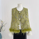 Actual shot of 2025 new autumn women's retro vest, versatile slimming temperament vest, new Chinese style national trend