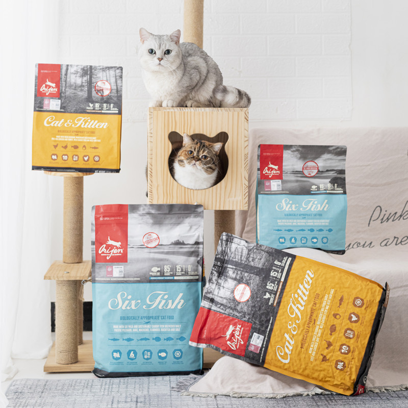 Desirable Grain-Free Cat Food for All Life Stages, Weight Gain, Chicken, Six Types of Fish, Kitten, Adult Cat, Senior Cat Food 5.4kg