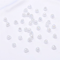 Фарфоровый белый, около 9x8 мм, 10 штук/упаковка