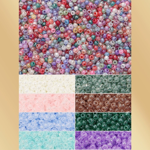 Кремовые бусины из нефрита ручной работы, браслет из бисера, китайская шпилька с кисточками, аксессуары, 2-4мм, имитация льда