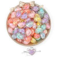 Прозрачные сердечки AB 17х13мм 20 шт.