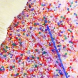 Кремовые бусины из нефрита ручной работы, браслет из бисера, китайская шпилька с кисточками, аксессуары, 2-4мм, имитация льда