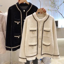 601 Little Fragrant Pearl Button Cardigan Coat