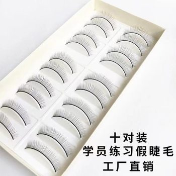 Practice False Eyelash Extensions in Beauty Salons, Single Lash Extension Practice, Ten Pairs Set, Eyelash Extension Practice for Students