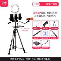1,7 метра штатива+звуковая карта вокал+k Song Spons Soft Pipe Clip+Три -IN -воздушное положение+9 -INCH Beauty Light Delivery+Selfier