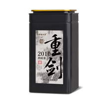 Baishaxi Official Hunan Anhua Dark Tea 2010 Aged Epee Golden Flower Fu Brick Tea 500g Canned Tea
