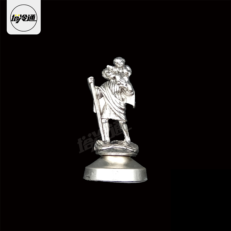 St Christopher, Patron of the Holy Relics of the Catholic Church in Tarentong, alloy car ornaments, exquisite and compact interior