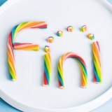 Fini Fini Fini Drag Fund смешанный фруктовый вращение Rainbow Soft Candy