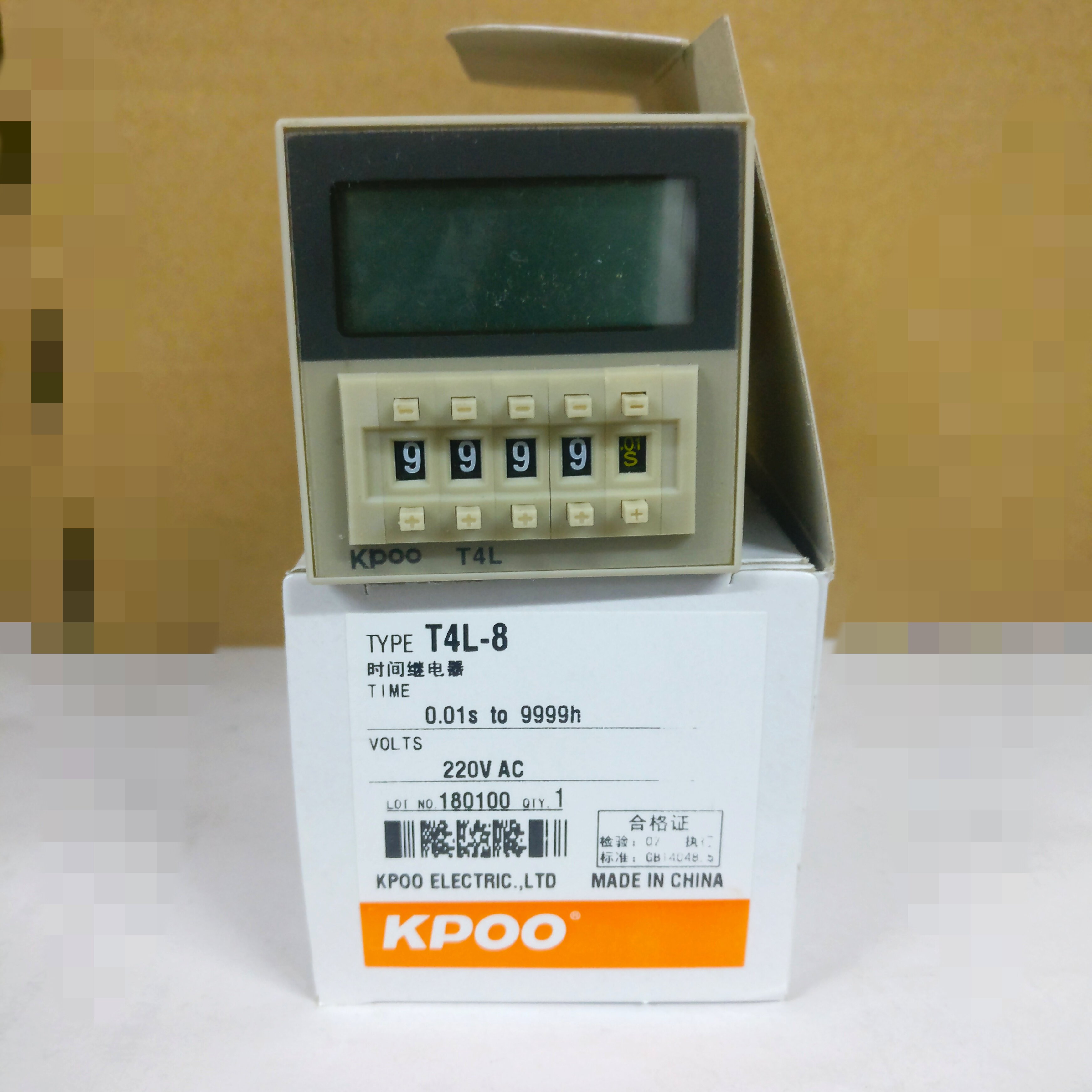 Cape KPOO LCD screen digital display time relay T4L-8