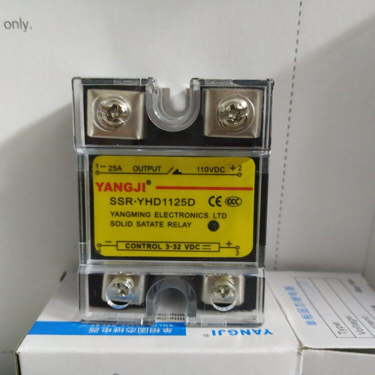 Yang Jianyji single-phase DC solid-state relay YHD1125D (load 110VDC 25A) -Taobao
