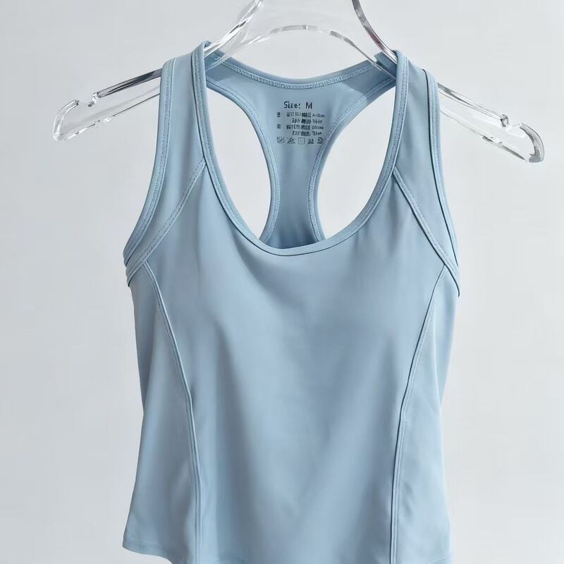 One-Piece Cup Fixed Large Size Yoga Vest Shock-Proof Running Sports Outerwear Fitness Slimming Bx-302