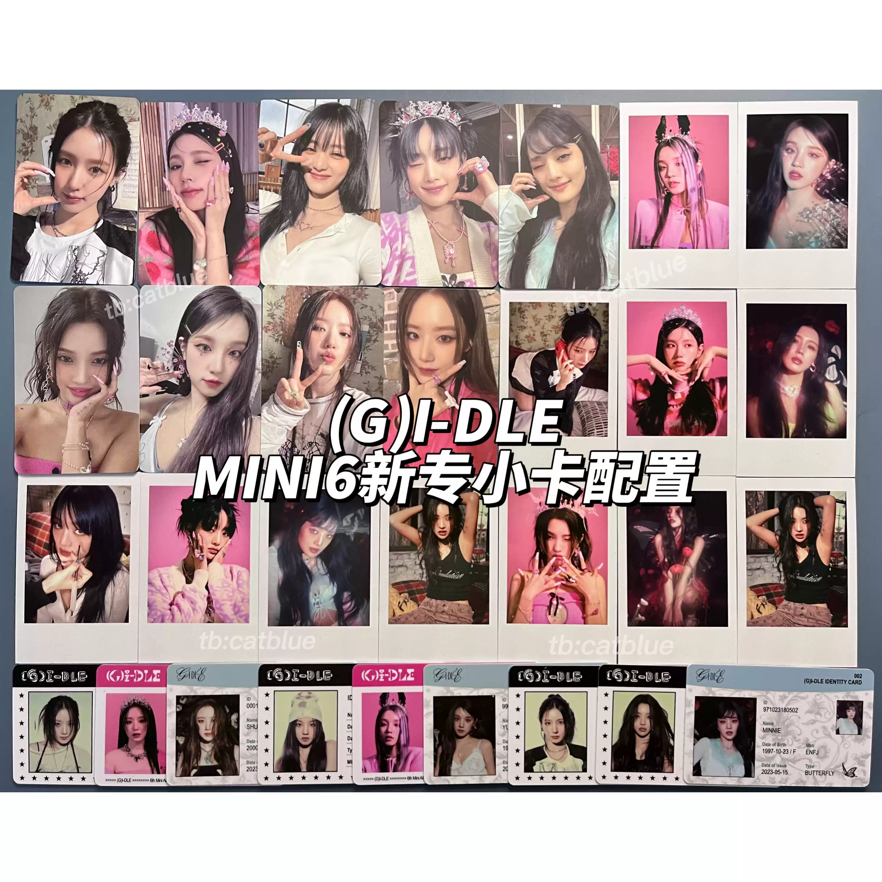 GIDLE QUEENCARD官方正版周边商品拍立得CAT版小卡明星周边-Taobao-Tmall