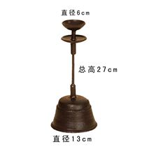 Flap-Wing Old Iron Lamp Old Oil Lamp Cast Iron Oil Lamp Old lamp TV Props Iron Candle Desk Folk old Things