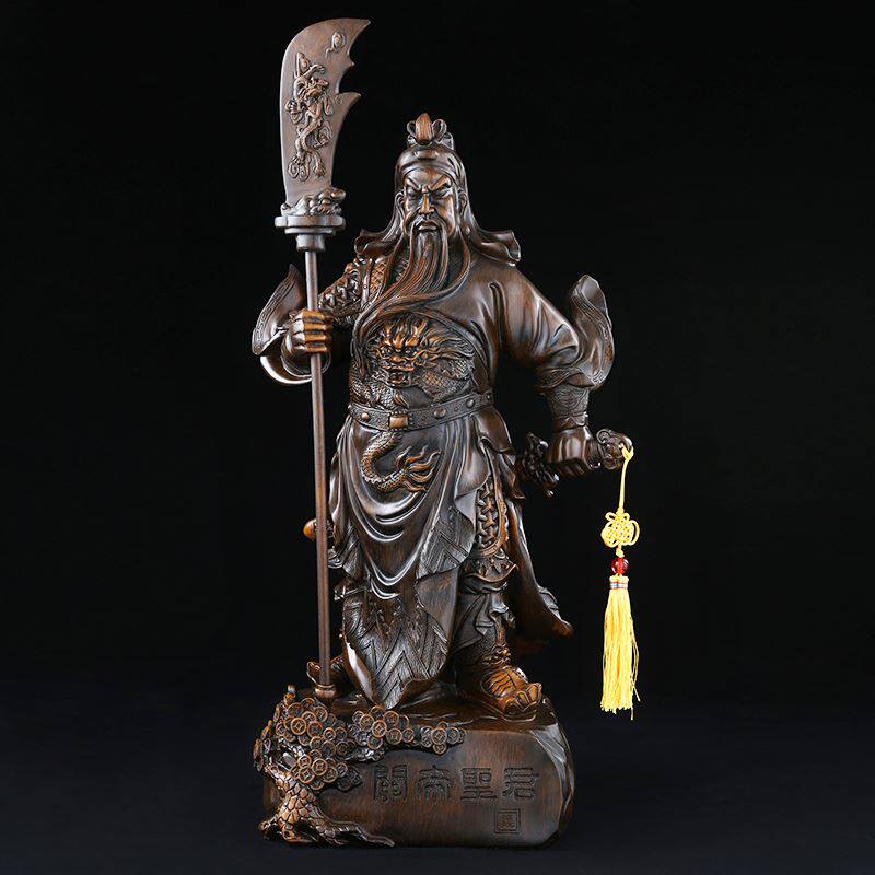 Tide Station Kowloon Kuan Kung Big Little Resin Painted Buddha Statue of Guan Yu General Statue Town Residence Residence Fair