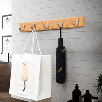 Hanging Wall porch rack hanging clothes hook door solid wood hanging bag rack bedroom storage rack coat rack