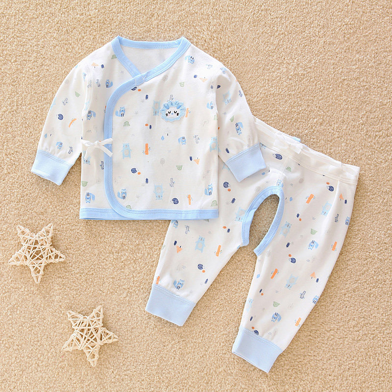 Newborn baby clothes autumn and winter baby monk clothes khamec pure cotton newborn lingerie suit autumn clothes 0-3 months