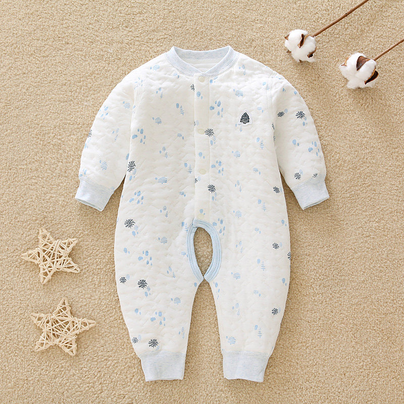 Clear cabin baby warm and warm even clothes autumn and winter hamic young children climbing clothes pure cotton newborn baby clip cotton khaclothes