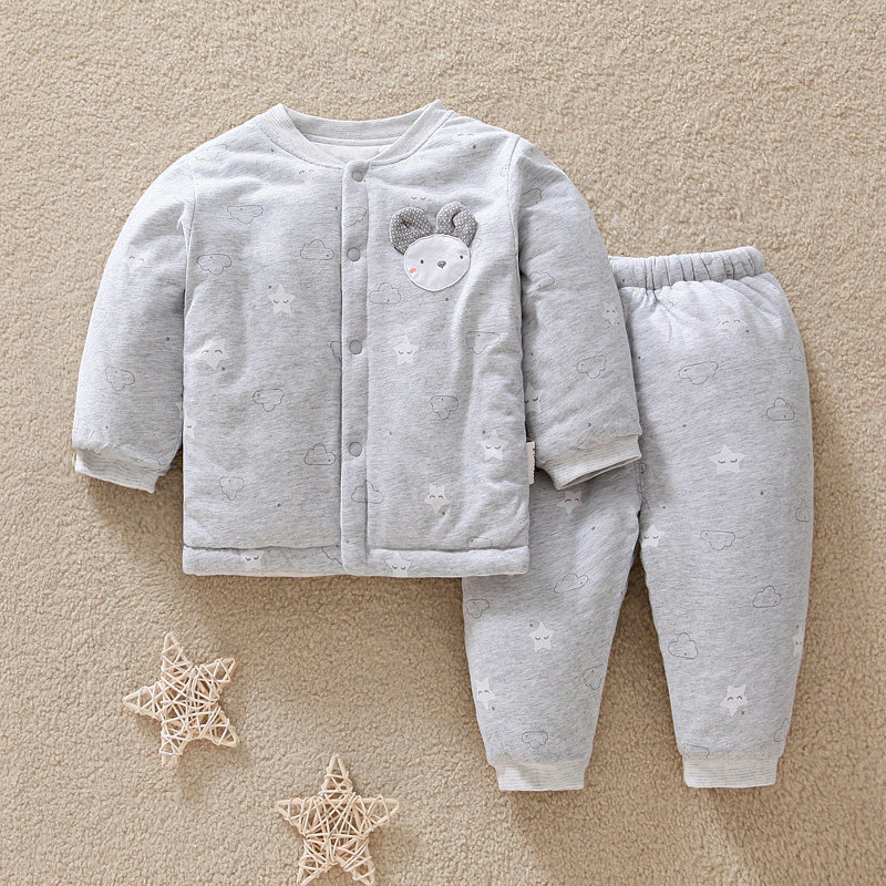 Baby Clips Cotton Clothes Autumn Winter Thickened Hamic Newborns Warm Cotton Clothes Men And Women Baby Cotton Padded Jacket Open Crotch