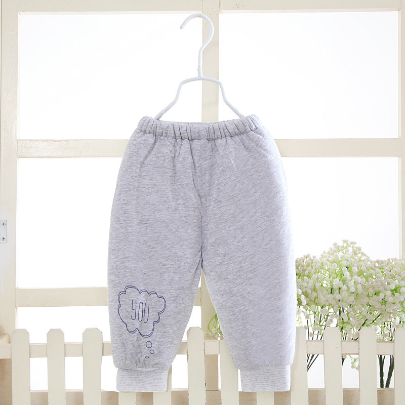 Hamic winter baby cotton pants newborn thickened quilted pants Hamic men and women baby cotton warm pants