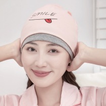 直营产妇月子头巾纯棉堆堆帽子产后月子帽防风护头发带春夏秋冬