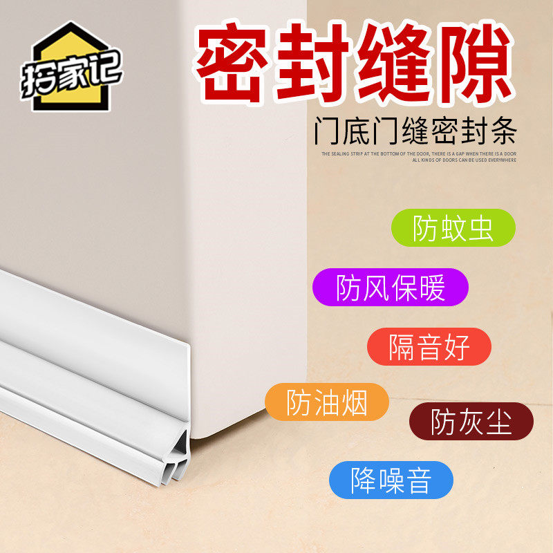 Door Slit Door Bottom Gland Strip House Door Slit Soundproof God Instrumental Bedroom Wind-Proof Soundproof Strips Waterproof Sticker Windproof Strip Door Sticker