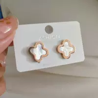 Серьги, четырехлистный клевер