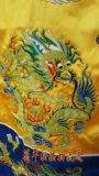 Zhengyi Gongpao Gongfang Fang Fend Dragon French одежда толстое золото шелковое шелк имитированный метод золотой линии ручной работы