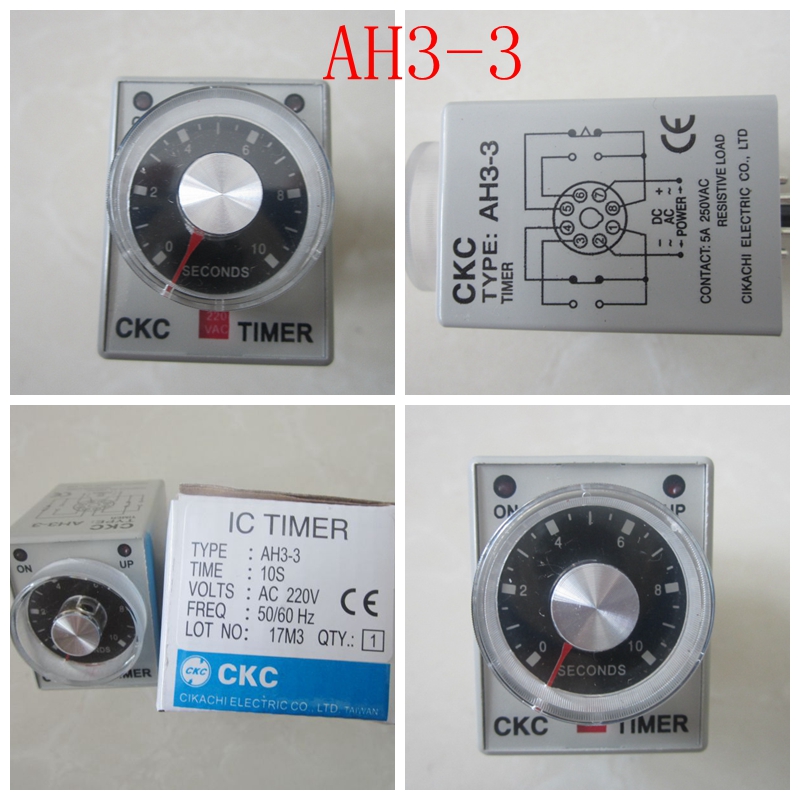 Mask Machine Accessories Timelapse Relay AH3-3 AH3-2 10S 30S 60S 220V 380V24V