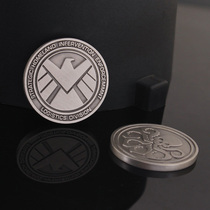 Agents of S.H.I.E.L.D. S.H.I.E.L.D. Nine Snake Bifacial Metal Badge Signs Commemorative Coin Collection Coins