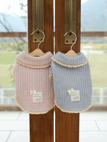 BOWWW Осень и зимняя теплая ткань милая домашняя куртка для свитера Мальтии Йоркшир Бичин Одежда собак