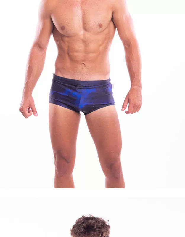 TADDLEE quần bơi nam tam giác gợi cảm nhanh khô chuyên nghiệp áo tắm suối nước nóng eo thấp thanh niên quần bơi - Nam bơi đầm