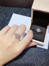 Yiqi jewelry 18K gold small fresh diamond ring flower diamond ring Jewelry custom womens diamond